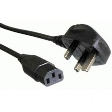 2 Metre Mains Power Cable IEC (IS-14N) to 5A UK Plug